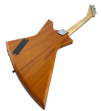 Load image into Gallery viewer, Full Size Right Handed Rock Style Electric 6 String Guitar, Solid Wood Body and Bolt on Neck, Cable and Allen Wrench, Color: Natural Brown
