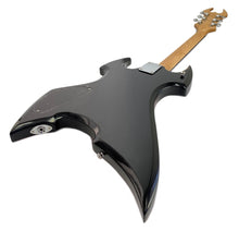 Load image into Gallery viewer, Full Size Right Handed Heavy Metal Style Electric 6 String Guitar, Solid Wood Body and Bolt on Neck, Cable and Allen Wrench, Color: Black with Red
