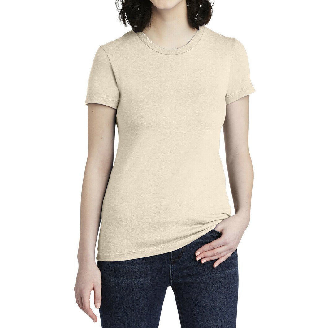 Women's Classic Short Sleeve T-Shirt by American Apparel, Ivory Cr‚àö¬Æme