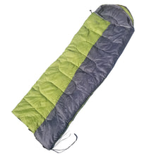 Load image into Gallery viewer, Life VC Mummy Sleeping Bag, Backpacking Sleeping Bags for Adults and Kids Suitable for Camping, for Hiking Traveling, and Outdoors +10 deg F. rated; with Tote Sack, Color: Green/Grey
