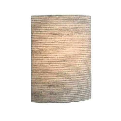 LBL Lighting PW681PECF1HE Wall Lights with Fabric Pewter Shades,