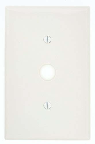 Leviton 1-Gang406-Inch Hole Device Telephone/Cable Wallplate