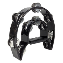 Load image into Gallery viewer, Double Row TAMBOURINE - Metal Jingles Hand Held Percussion Ergonomic Handle
