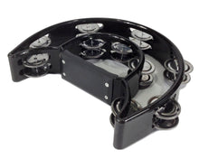 Load image into Gallery viewer, Double Row TAMBOURINE - Metal Jingles Hand Held Percussion Ergonomic Handle
