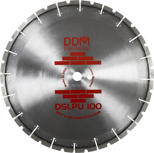 Dixie Diamond DSLPU40010110 Brick & Block Blade for Dry/Wet Cutting 10 x110-Inch with 20mm Bushing