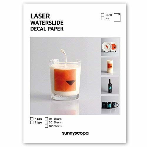 Sunnyscopa Laser Decal Paper Standard Clear A4 10 sheets