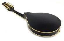 Load image into Gallery viewer, 8-String MANDOLIN A-Style BLACK Acoustic SANDALWOOD, SPRUCE Gold Hardware

