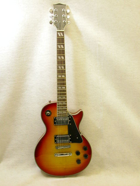 Cherry Sunburst LP Classic ELECTRIC GUITAR Solid Wood Right Handed 6 String