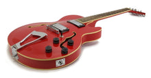Load image into Gallery viewer, ELECTRIC GUITAR - CHERRY RED QUILTED MAPLE - HOLLOW BODY F-Soundhole SUPREME

