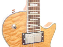 Load image into Gallery viewer, ELECTRIC GUITAR - NATURAL WOOD QUILTED MAPLE - HOLLOW BODY F-Soundhole SUPREME
