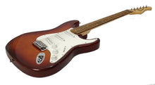 Load image into Gallery viewer, Strat - St Flame Maple - Sunburst Tobacco Exotic Wood - Custom Electric Guitar
