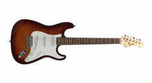 Load image into Gallery viewer, STRAT -ST QUILTED MAPLE - SUNBURST Tobacco EXOTIC WOOD - Custom Electric Guit
