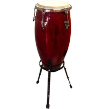 Load image into Gallery viewer, 11&quot; inch Conga Hand Drum Natural Rawhide Head with Drummer Stand,
