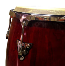 Load image into Gallery viewer, Conga DRUM 12&quot; and STAND - RED WINE -World Percussion NEW!
