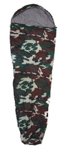 Load image into Gallery viewer, SLEEPING BAG - MUMMY Type 8&#39; Foot CAMOUFLAGE USA CAMMO 20+ Degrees Carry Bag NEW
