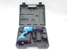 Load image into Gallery viewer, NEW CORDLESS DRILL KIT 24 VOLT + CASE + CARBON BIT SET
