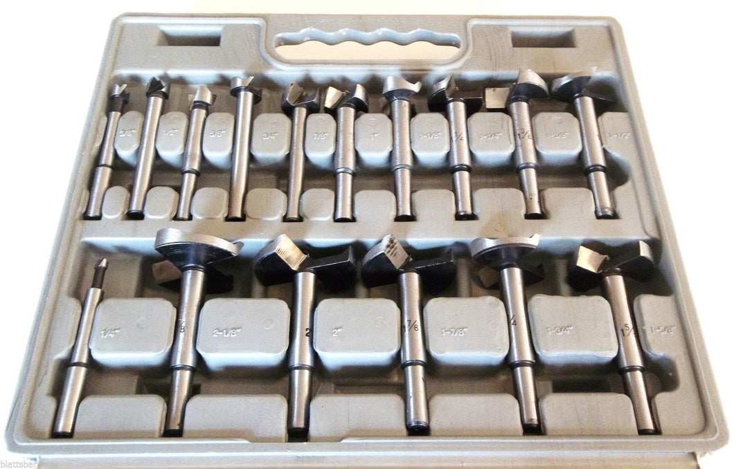 NEW DRILL BIT SET - 16 piece FORSTNER 1/4