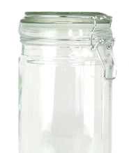 Load image into Gallery viewer, Coordinating Glass Storage Jars with Silicone Sealing Hinged Lids, 4 Sizes
