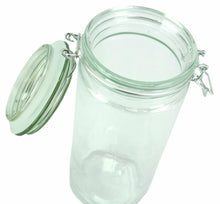 Load image into Gallery viewer, Set of 16 Glass Storage Jars with Silicone Sealing Hinged Lids, 4 Sizes
