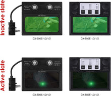 Load image into Gallery viewer, Welding Helmet Solar Powered w/Batteries Auto-Darkening UV/IR Protection 1/25000
