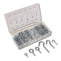 151 Piece Eye Bolt Screw Hook Assorted Set TAIAE151 White Dog Brand