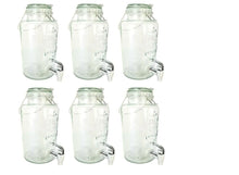 Load image into Gallery viewer, Set of 6 Lemonade Dispensers with Lids and Spigots, Party Beverage Dispensers
