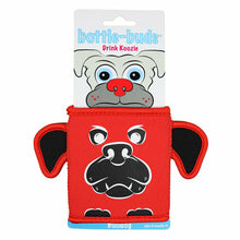 Load image into Gallery viewer, Kidkusion Inc. Bulldog Mascot Bottle Bud  - Collegiate Collection - Red/Black
