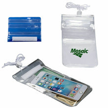 Load image into Gallery viewer, 4- Pack Double Pocket Clear Water Resistant Bags with Zip Lock Lanyards
