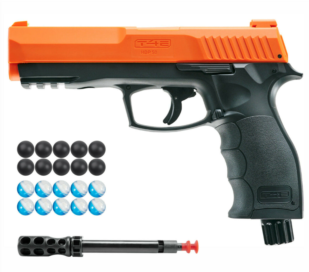 Umarex T4E P2P HDP Pepper .50 cal CO2 Paintball Gun WITH POWDER &  RUBBER Balls
