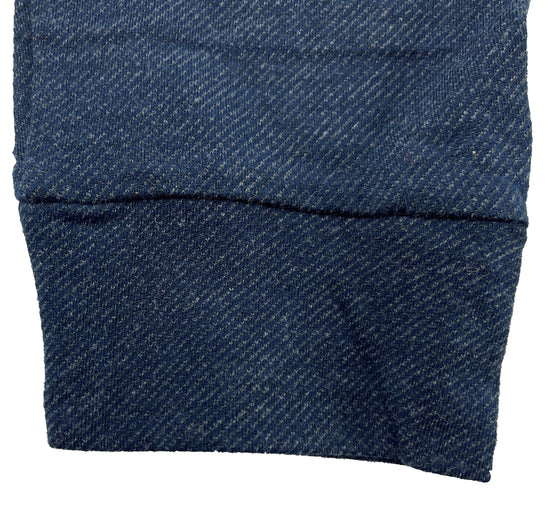 Tailorbyrd Men's Soft Flannel Feel Dress Shirt Long Sleeve Collared Denim & Gray Small