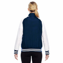 Load image into Gallery viewer, Team 365 Retro Style Ladies Championship Jacket, Dark Navy &amp; White - New
