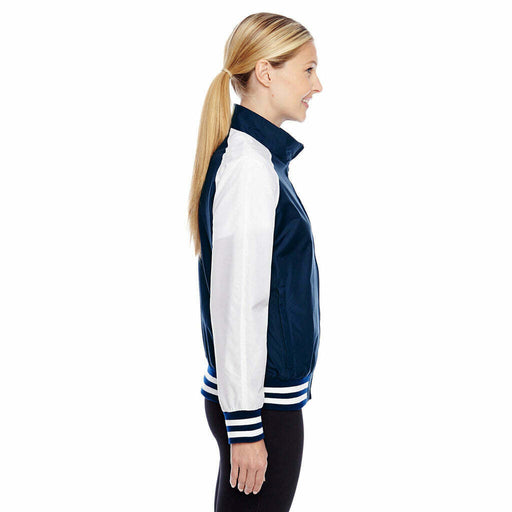 Team 365 Retro Style Ladies Championship Jacket, Dark Navy & White, 3XL - New