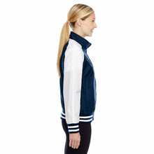 Load image into Gallery viewer, Team 365 Retro Style Ladies Championship Jacket, Dark Navy &amp; White, XS - New
