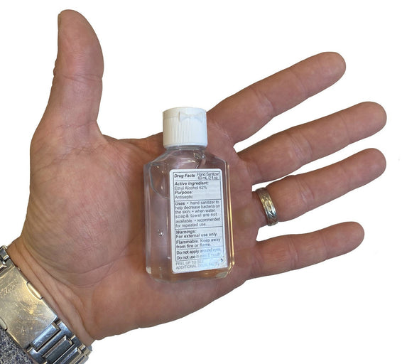 EXPIRED PRODUCT Hand Sanitizer Advanced Antibacterial Cleanser Clear Gel 60 ml / 2 oz per Bottle