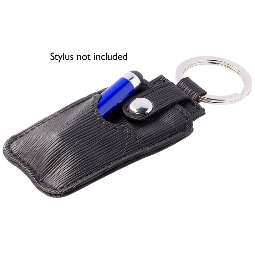 Slim-Wave Key Fob with Cleaning Pad Cover - Black / Blue