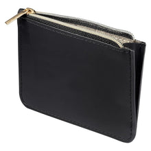 Load image into Gallery viewer, Leeman Black Tuscany RFID Zip Wallet Pouch
