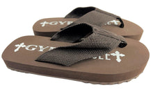 Load image into Gallery viewer, Gypsy Soule Traction Outsole Flip Flops, 1in Comfort Sole Thong Sandals, Brown
