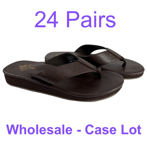 24 Pairs - CHOOSE YOUR SIZES - Case Lot for Resale Gypsy Soule  Leather Sandals 1