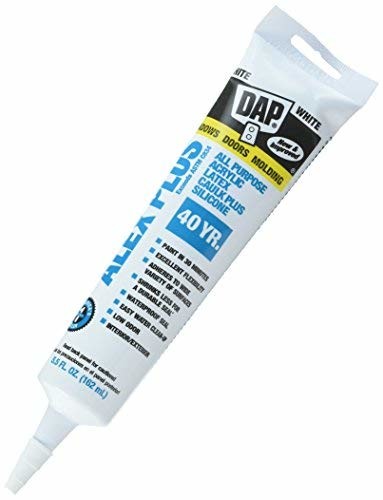 Dap Inc 18128 5.5 oz. Alex Plus Acrylic Latex Caulk Plus Silicone, White