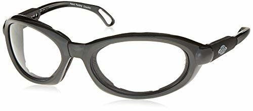 Crossfire 116415 Raptor Foam Lined Reader Safety Glasses 1.5 Diopter Clear Lens - Shiny Pearl Gray Frame