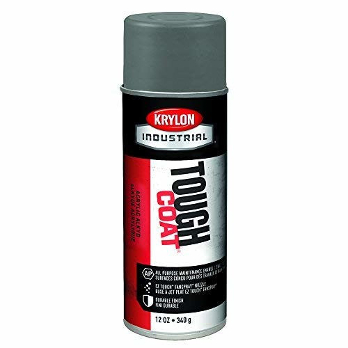 Krylon A00326 Tough Coat Acrylic Enamel, 16 oz, Light Machinery Gray (Pack of 12)