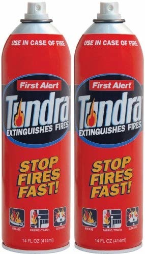 First Alert AF400-2 Tundra Fire Extinguishing Aerosol Spray, Pack of 2