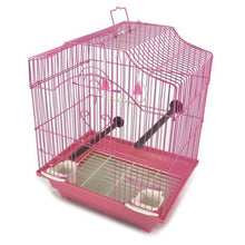 Load image into Gallery viewer, Bird Cage 14&quot; Hanging Wire Bird House PINK
