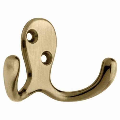 Franklin Brass B59104M-AB-C Double Prong Robe Hook
