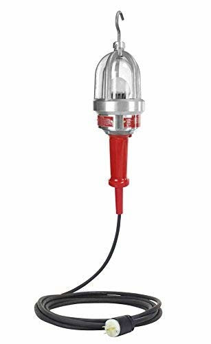 Larson Electronics 0515PT1QJO4 Explosion Proof LED Drop Light/Trouble Light -10W LED - 120-277V AC - 100' SOOW Cord (120-277V AC-5-15 Straight)