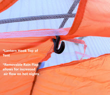 Load image into Gallery viewer, 2 Person Dome Camping Tent - 7x5&#39; with Sealed Bottom - Orange
